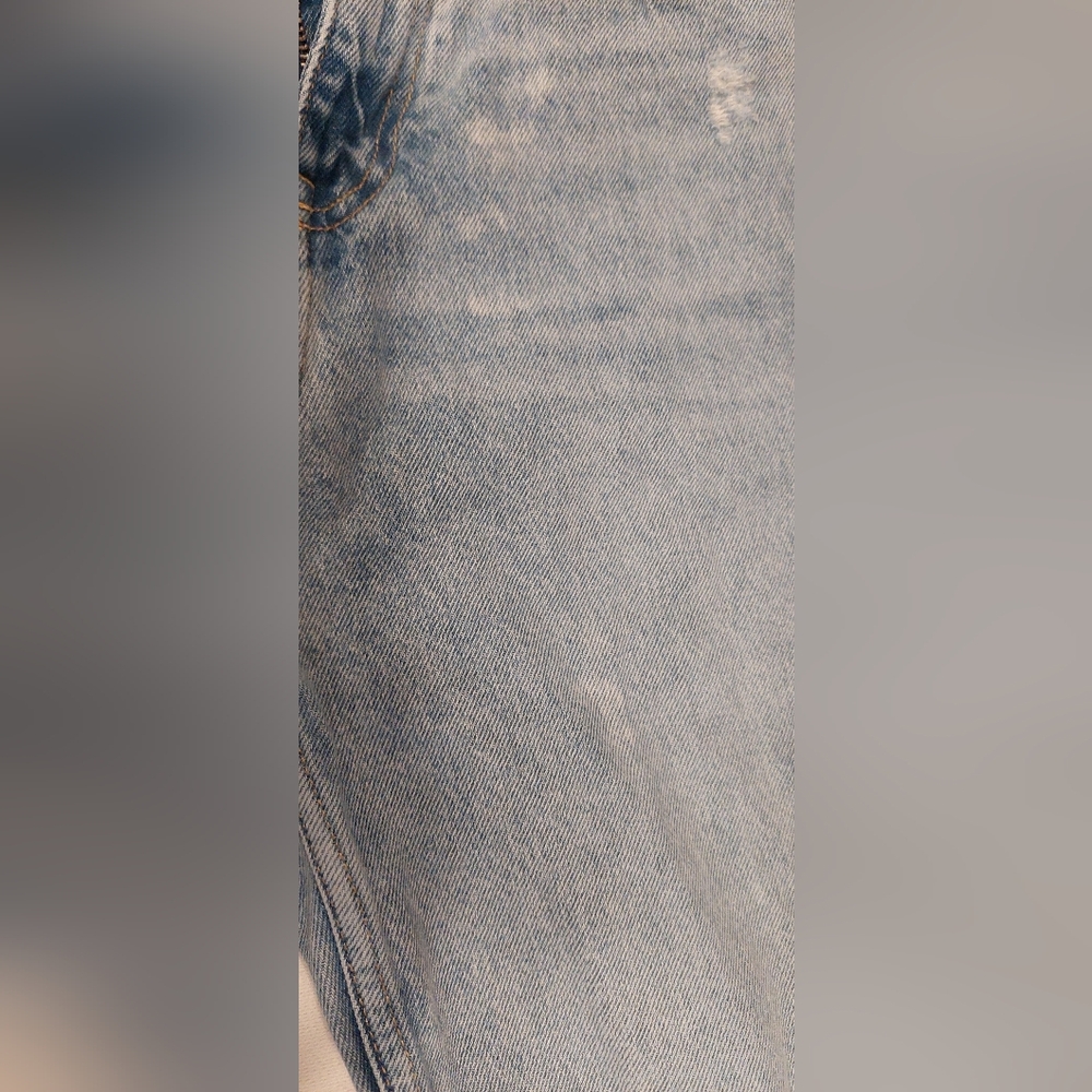 Zara Blue Skinny Jeans Trendy Distressed Design - Picture 8 of 8